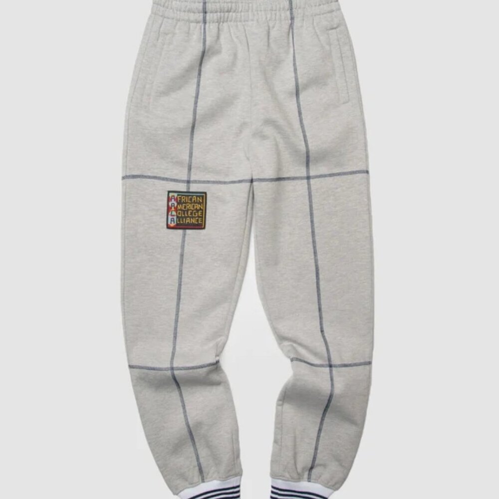 AACA Joggers w/ Color Contrast Stitch 90s Hip Hop Sweatpants Multicolor
